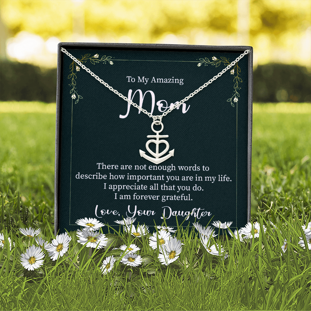 Anchor Pendant Necklace, a Perfect Gift for Mother's Day/Birthdays.