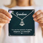 Anchor Pendant Necklace - a Gift for Grandmother, Moms, Daughters.