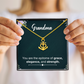Anchor Pendant Necklace - a Gift for Grandmother, Moms, Daughters.
