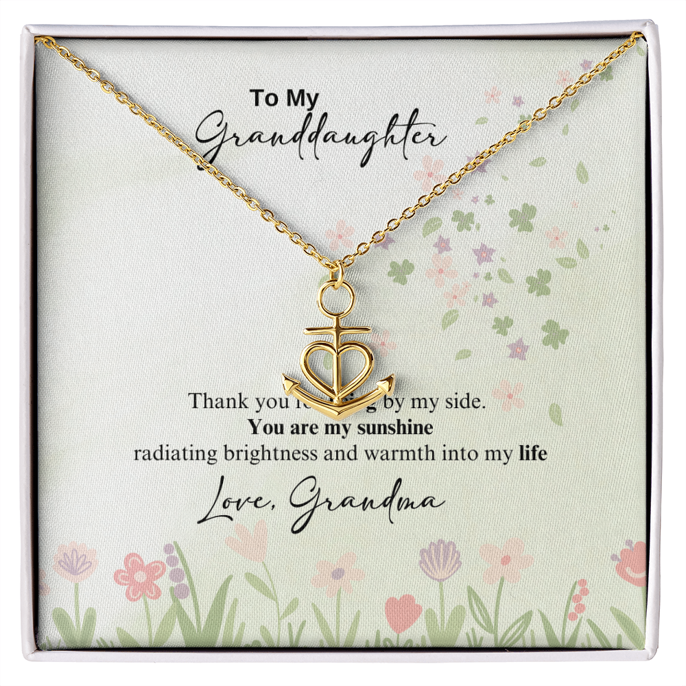 Anchor Pendant Necklace - a Gift for a Granddaughter
