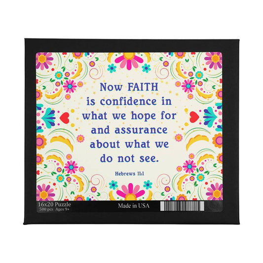 Faith Blossoms Puzzle- A Joyful Way to Celebrate Special Moments- 500 pieces