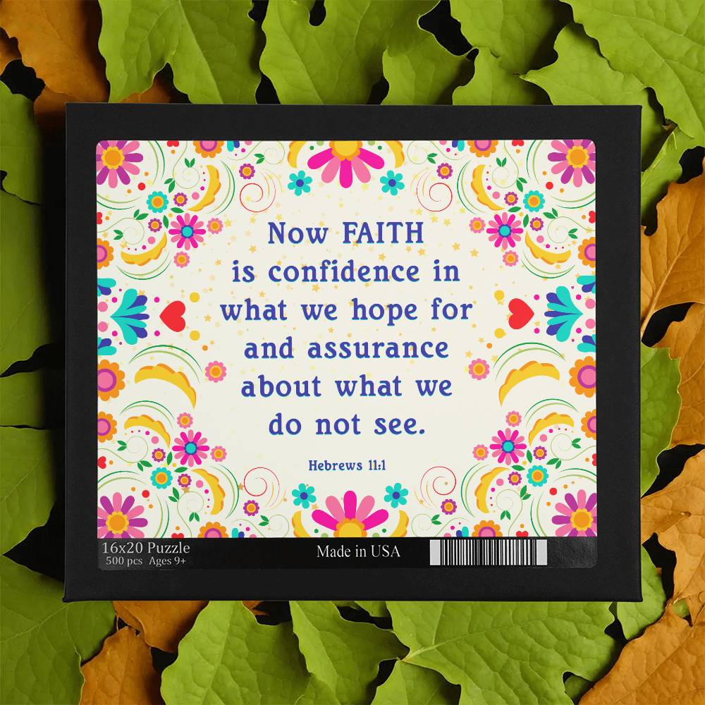 Faith Blossoms Puzzle- A Joyful Way to Celebrate Special Moments- 500 pieces