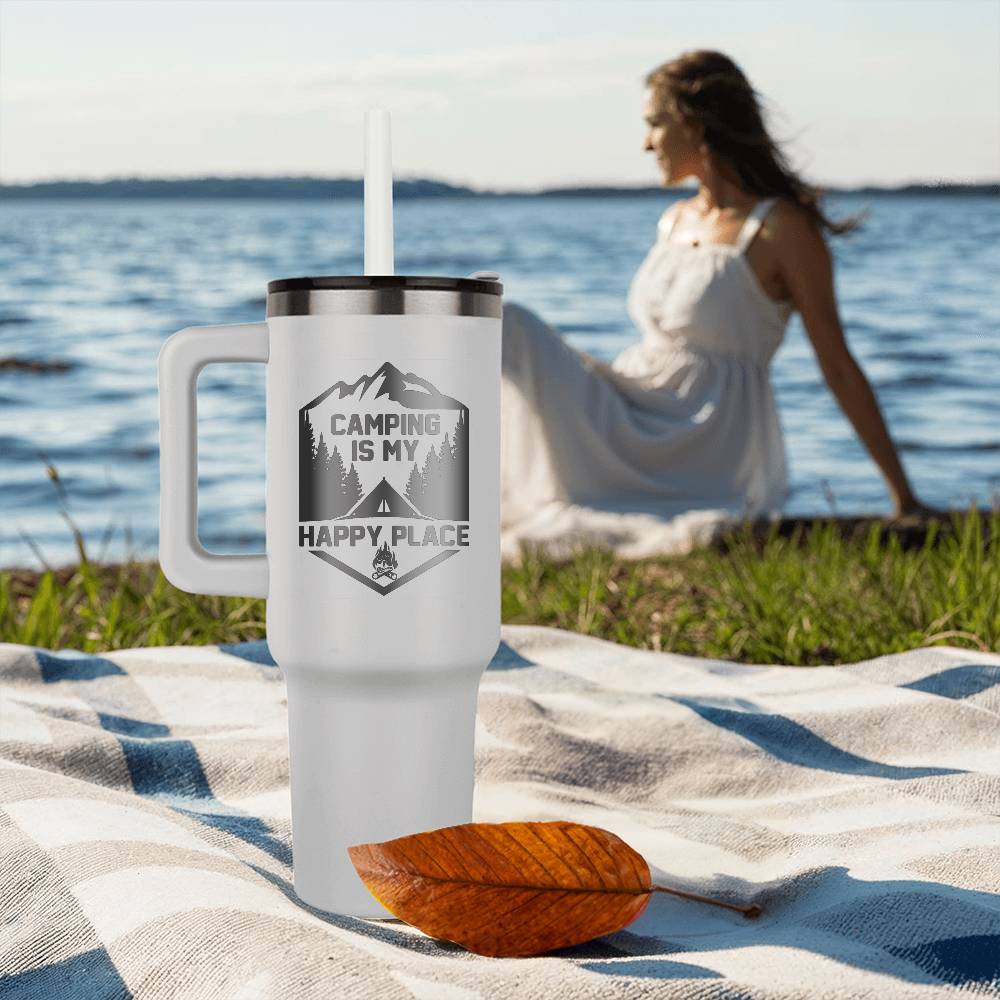 Camping is My Adventure Pinnacle 40oz Tumbler- Gift for Mothers/Fathers/Daughters/Sons