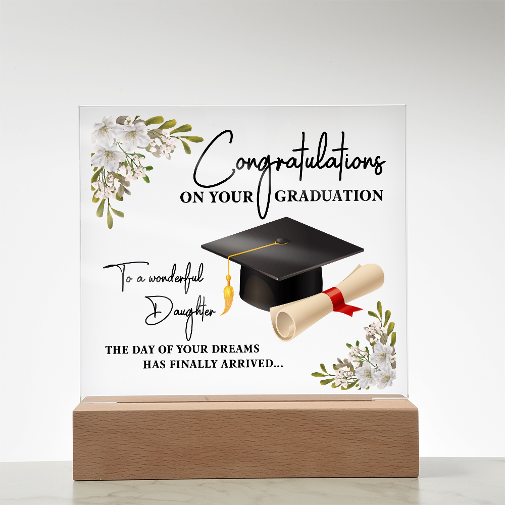 Congratulations on Your GRADUATION- a Gift for a Daughter.