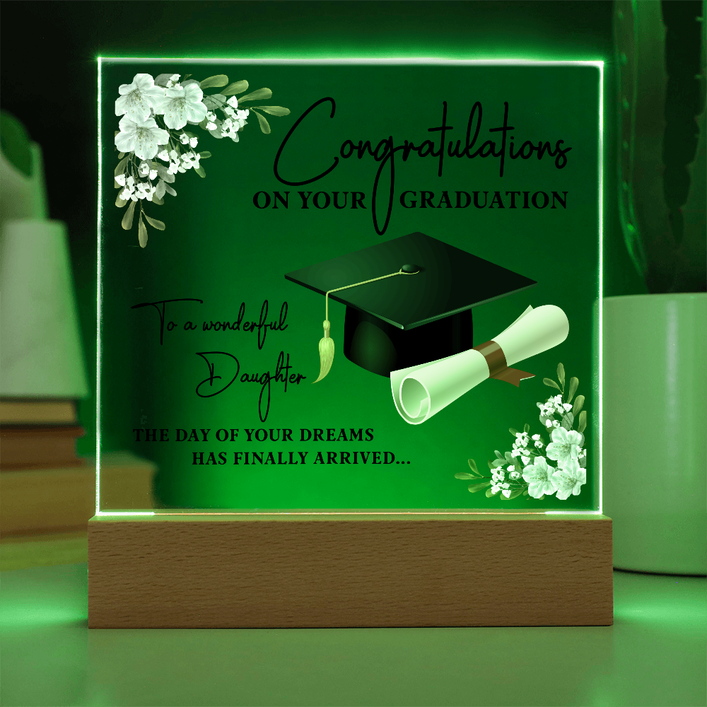 Congratulations on Your GRADUATION- a Gift for a Daughter.