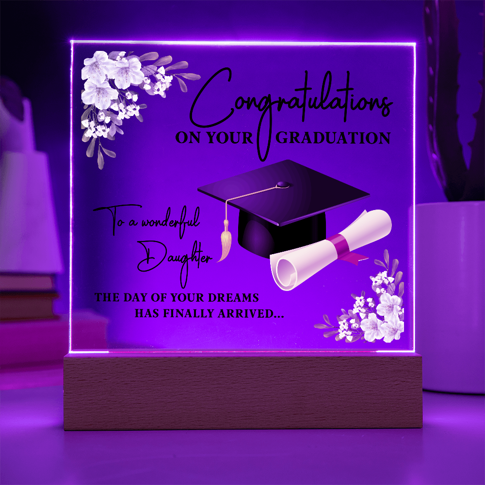 Congratulations on Your GRADUATION- a Gift for a Daughter.