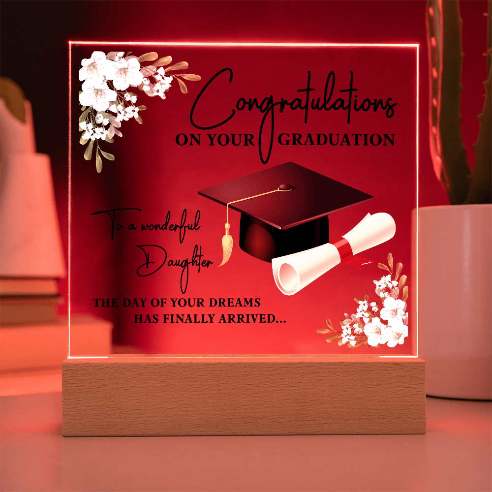 Congratulations on Your GRADUATION- a Gift for a Daughter.