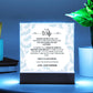 To My Wife- Acrylic Plaque- A Gift for your Wife/Soulmate.