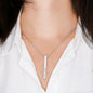 Custom Engraved Marriage Keepsake 4-Sided Stick Necklace- a Gift for Wives/Husbands to remember the date of your Union.