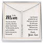 Personalized Mom Engraved 4 Sided Stick Necklace a Gift for Mom.