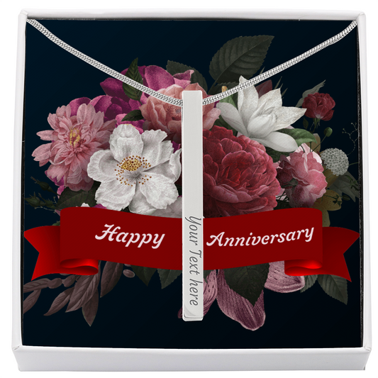Personalized Engraved Happy Anniversary Gift for Wives.