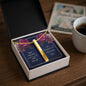 Custom Engraved Marriage Keepsake 4-Sided Stick Necklace- a Gift for Wives/Husbands to remember the date of your Union.