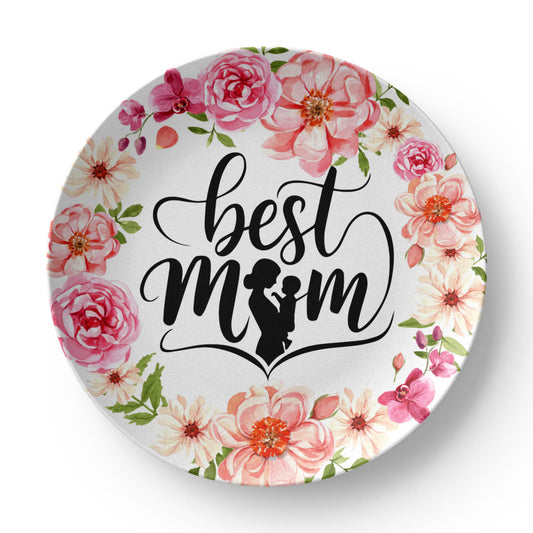 Best Mom 10''  Plate - a Gift for Mothers/Wife.