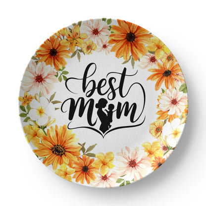 Best Mother Ever 10'' Plate - a Gift for Mothers/Wife.