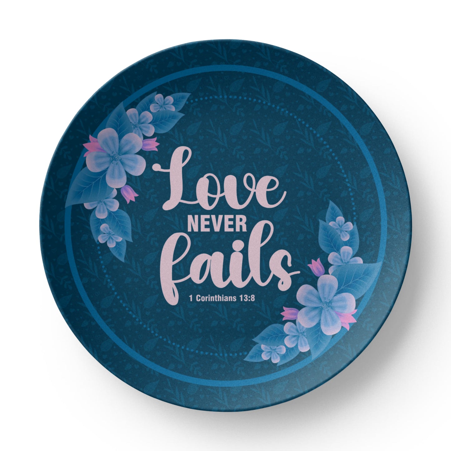 Love Never Fails 10'' Plate - a Gift for Mothers/Daughter/Wife.