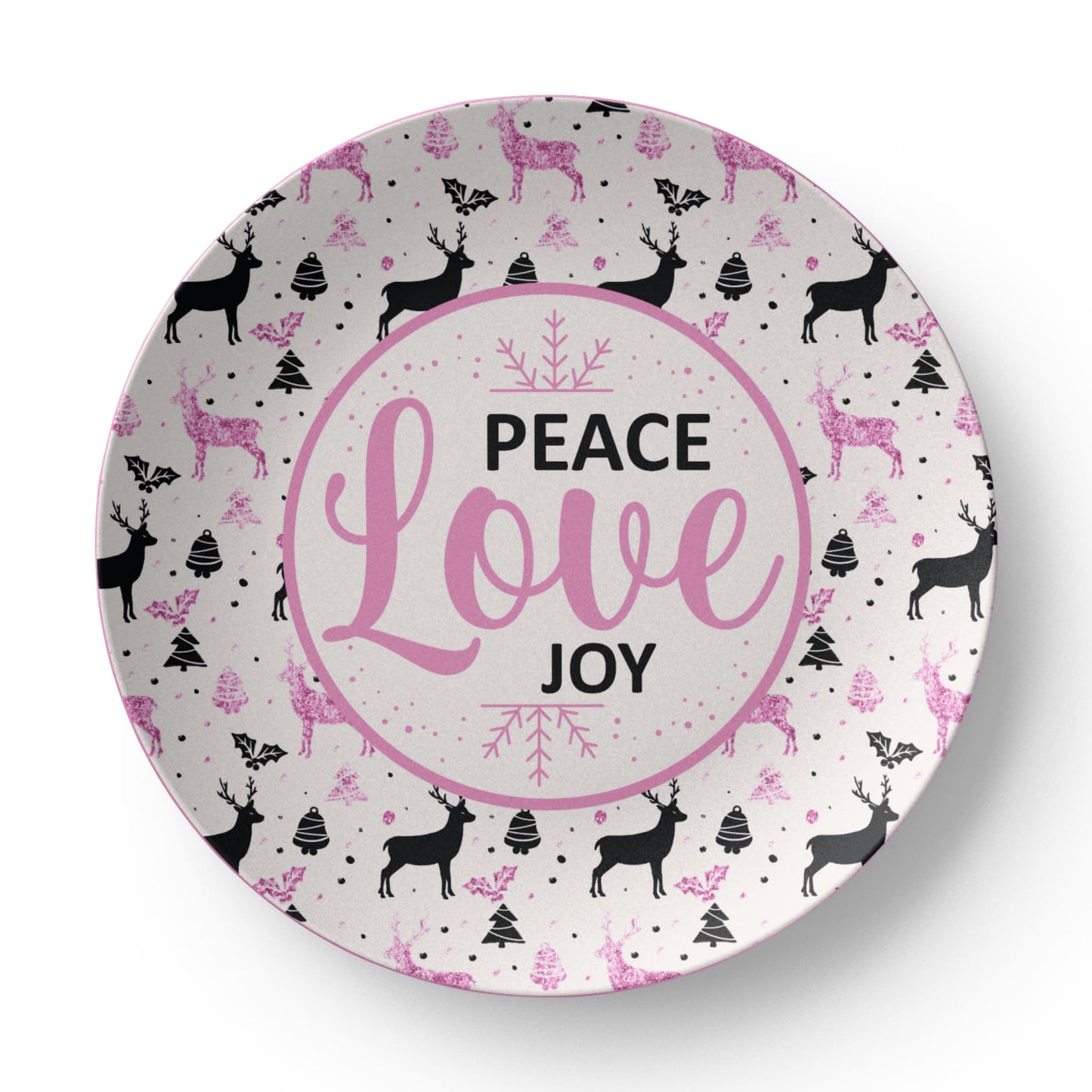 Peace Love Joy 10'' Plate - a Gift for Mothers/Daughter/Wife.