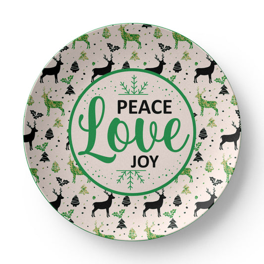 Peace Love Joy 10'' Plate - a Gift for Mothers/Daughter/Wife.