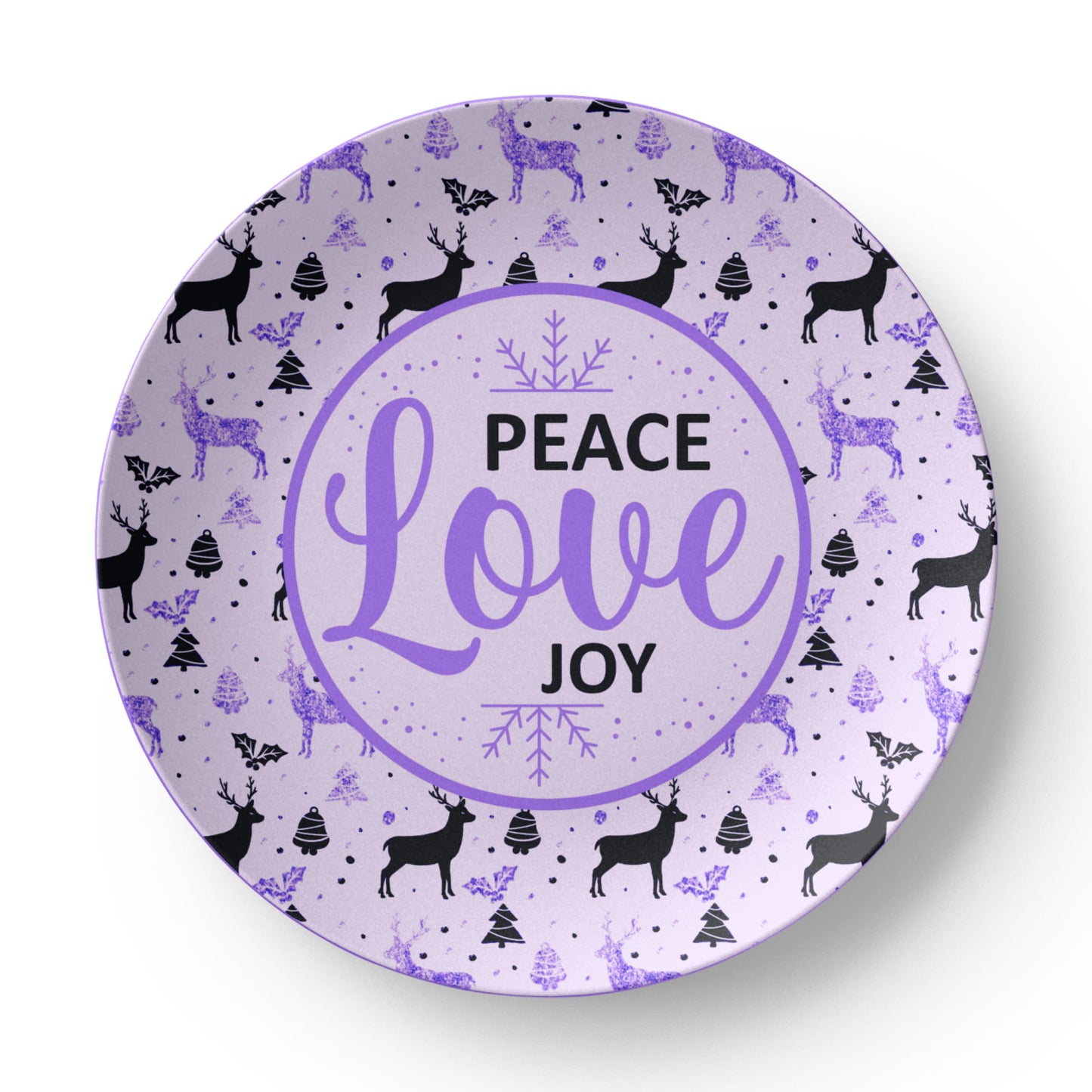 Peace Love Joy 10'' Plate - a Gift for Mothers/Daughter/Wife.