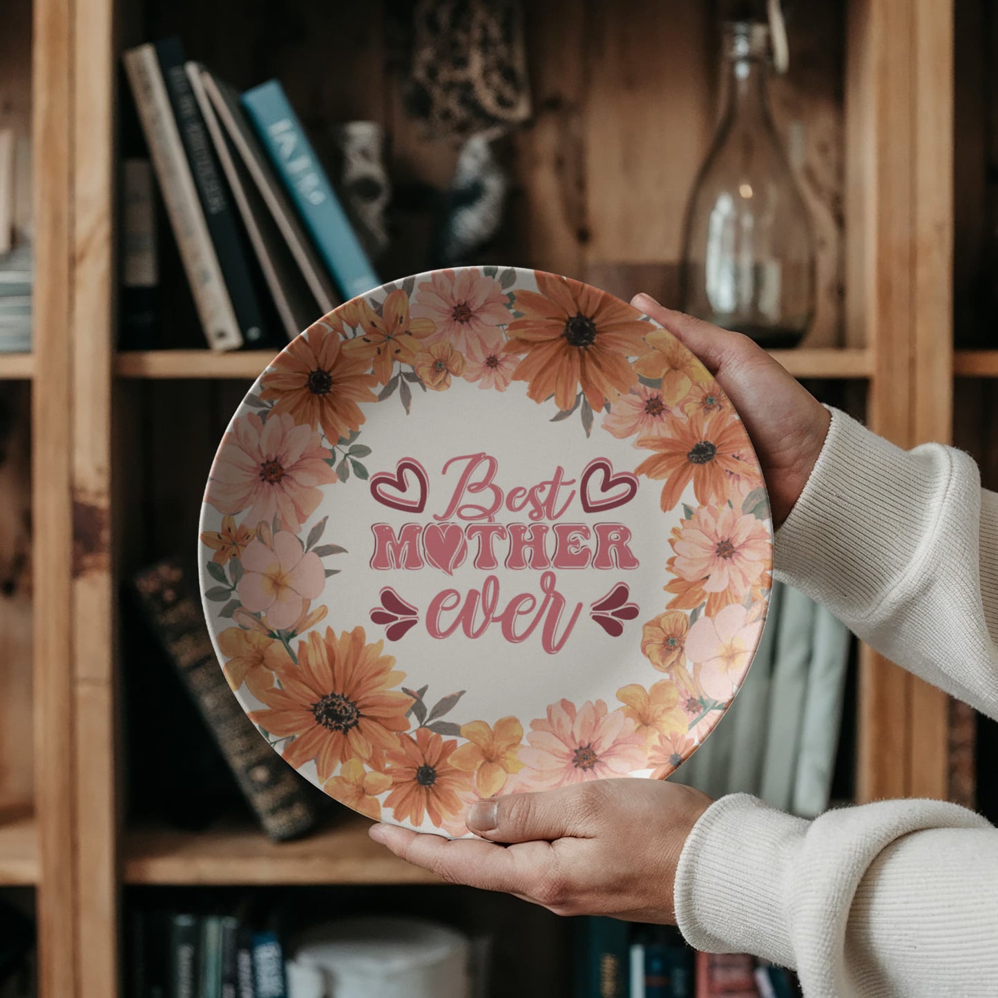 Best Mother Ever 10'' Plate - a Gift for Mothers/Wife.