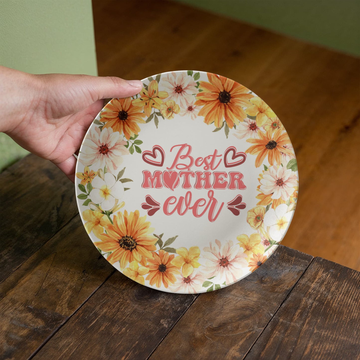 Best Mother Ever 10'' Place Plate - a Gift for Mothers/Wife.