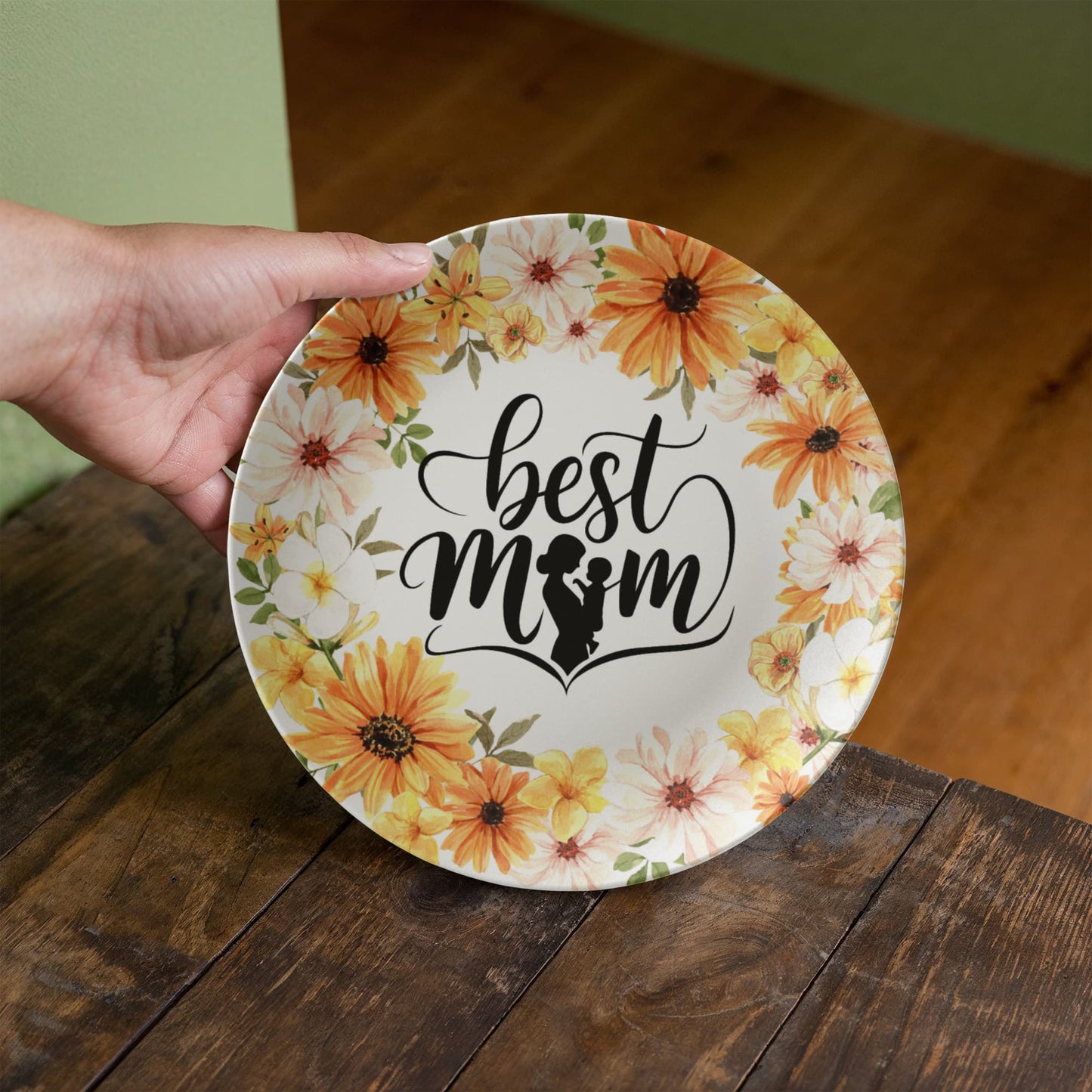 Best Mother Ever 10'' Plate - a Gift for Mothers/Wife.