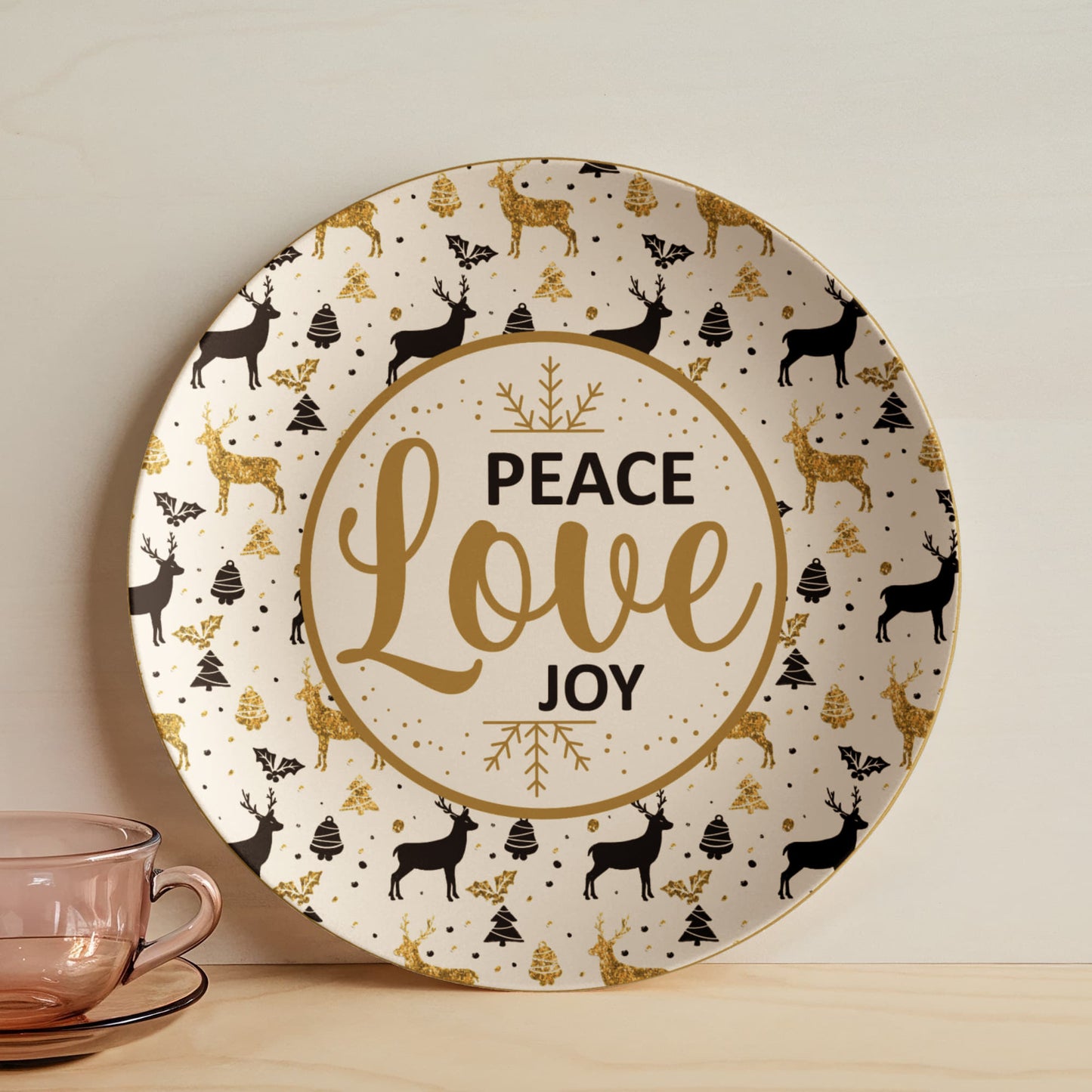 Peace Love Joy 10'' Plate - a Gift for Mothers/Daughter/Wife.