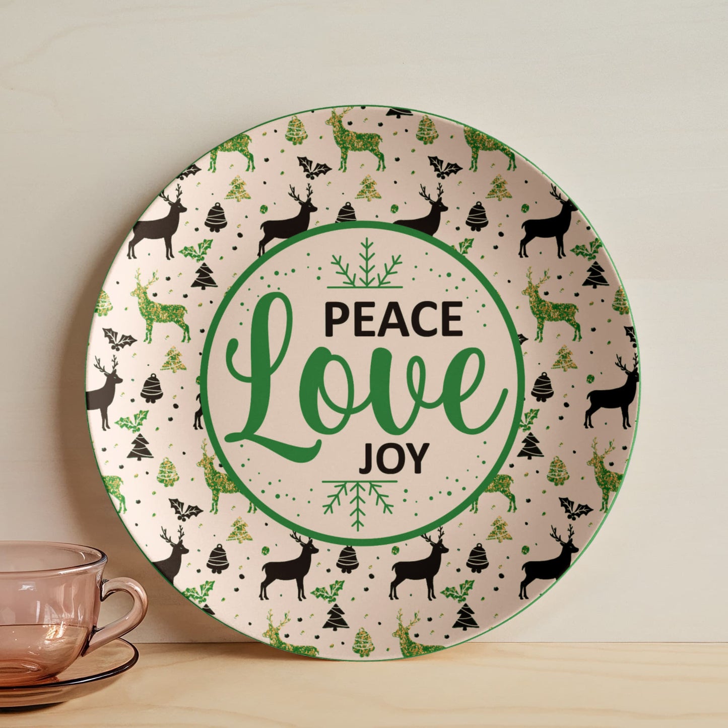 Peace Love Joy 10'' Plate - a Gift for Mothers/Daughter/Wife.