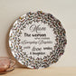 Mum, The Woman who makes everyday Brighter...10'' Decorative Decoware Plate- A Gift for Mothers/Daughters/Wife.