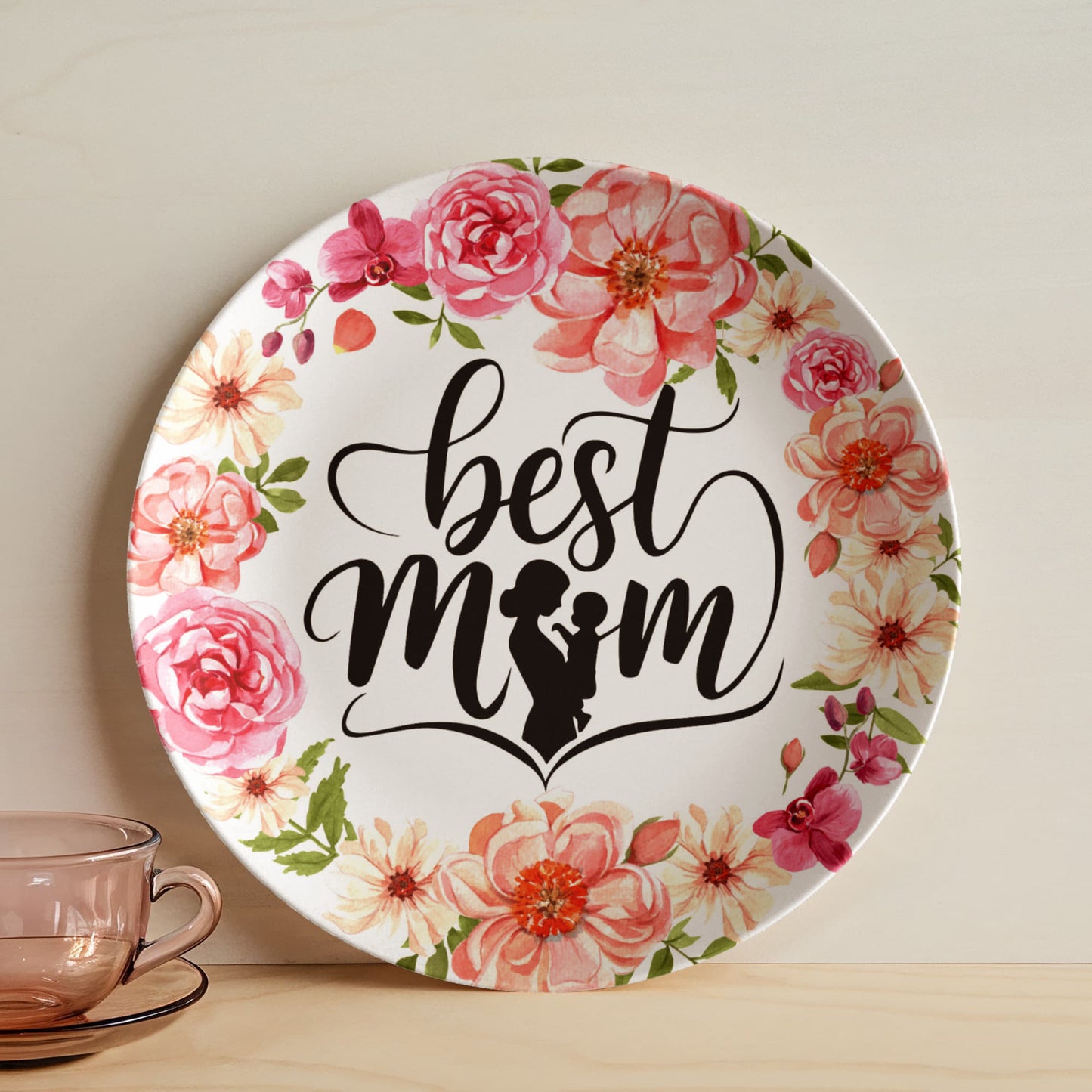 Best Mom 10''  Plate - a Gift for Mothers/Wife.