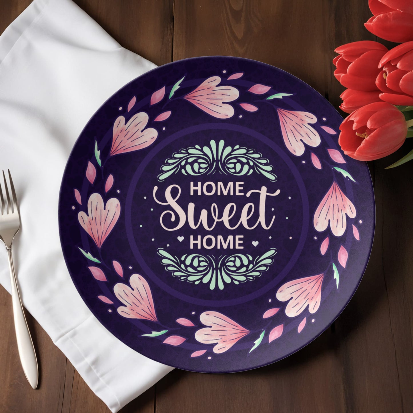 Home SWEET Home 10'' Plate - a Gift for Mothers/Daughter/Wife.