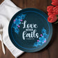 Love Never Fails 10'' Plate - a Gift for Mothers/Daughter/Wife.