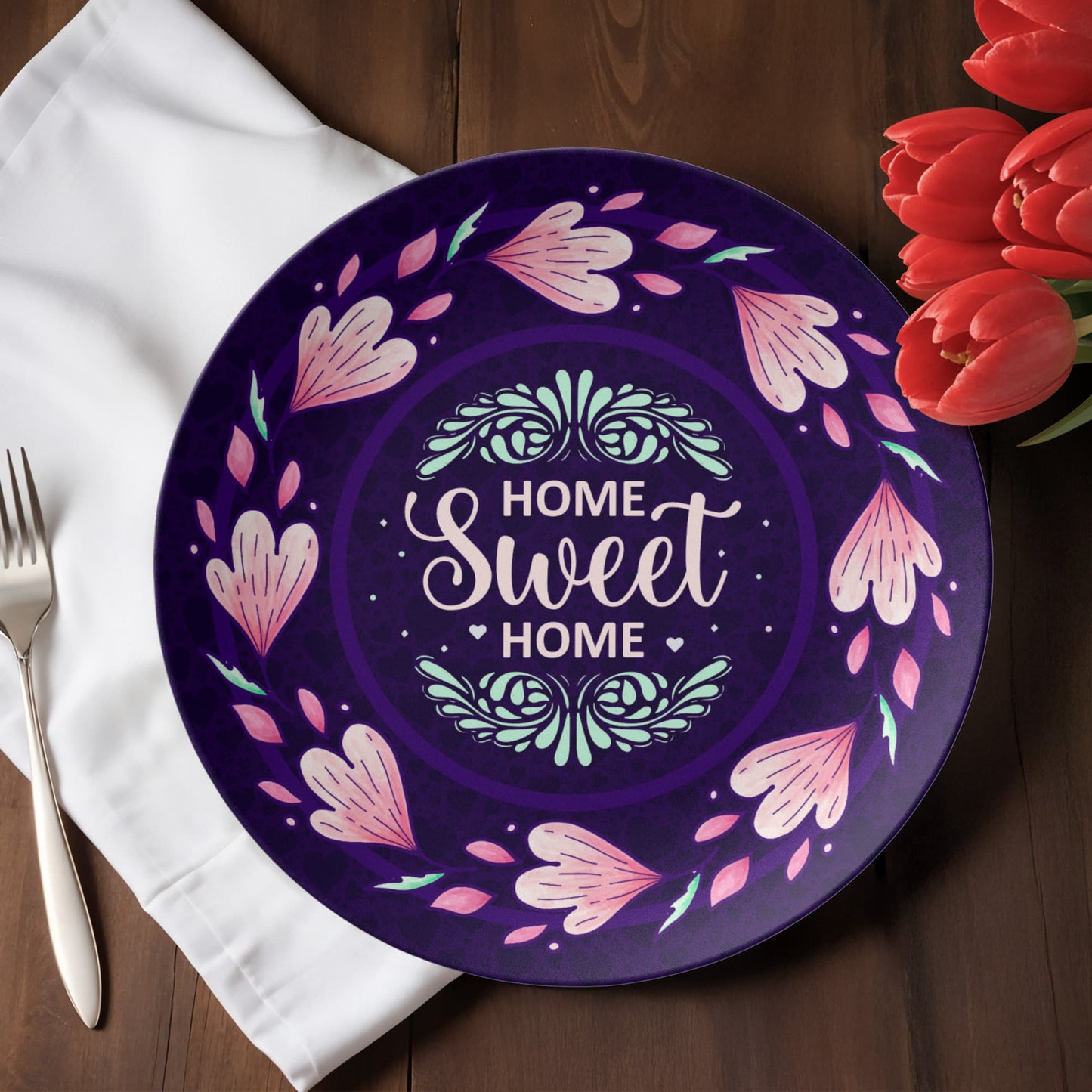Home SWEET Home 10'' Plate - a Gift for Mothers/Daughter/Wife.