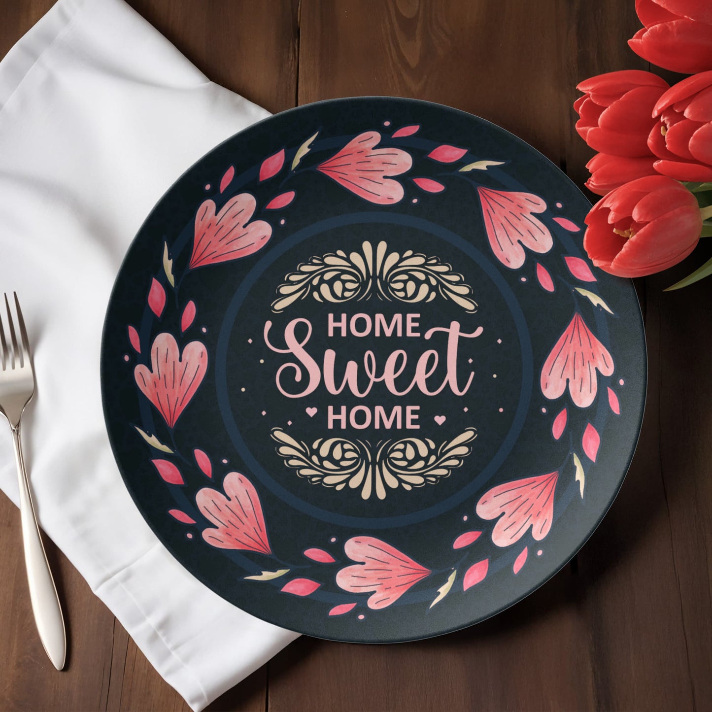 Home SWEET Home 10'' Plate - a Gift for Mothers/Daughter/Wife.