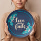 Love Never Fails 10'' Plate - a Gift for Mothers/Daughter/Wife.