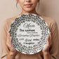 Mum, The Woman who makes everyday Brighter...10'' Decorative Decoware Plate- A Gift for Mothers/Daughters/Wife.