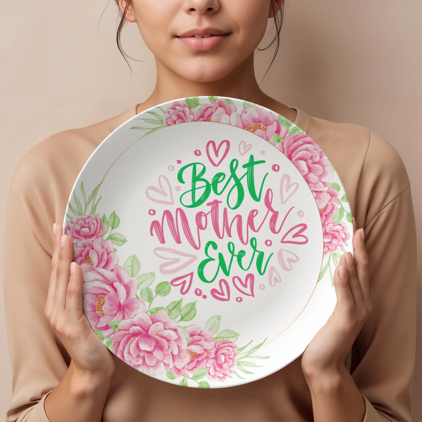 Best Mother Ever 10'' Plate - a Gift for Mothers/Wife/Daughter.