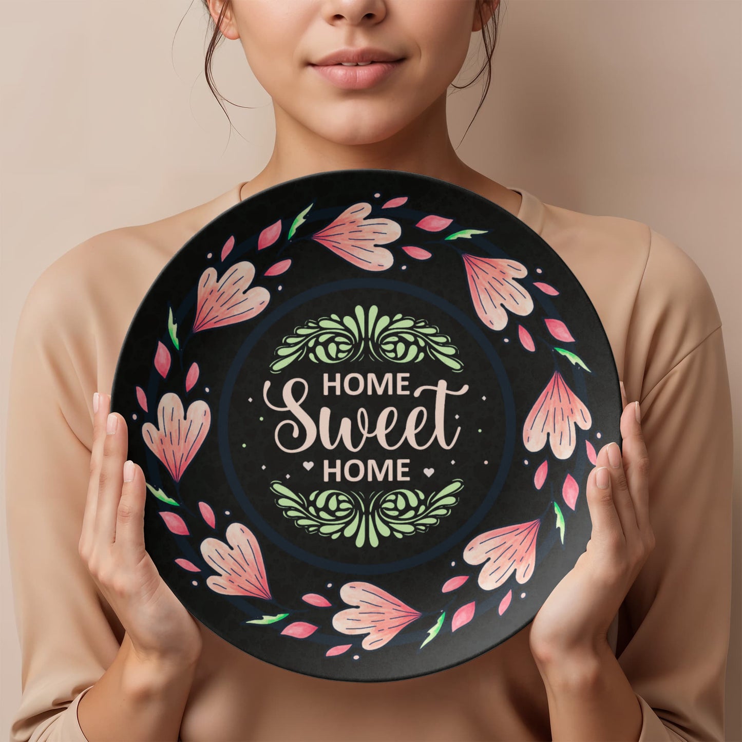 Home SWEET Home 10'' Plate - a Gift for Mothers/Daughter/Wife.