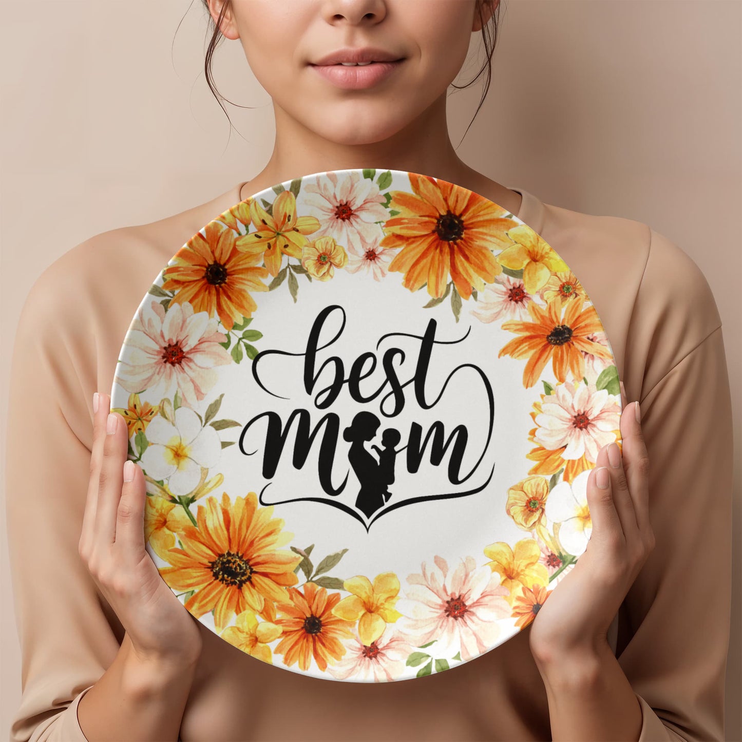 Best Mother Ever 10'' Plate - a Gift for Mothers/Wife.