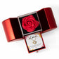 Love Knot Necklace with Rose Box- a Gift for Soulmate/Wife/Girlfriend.
