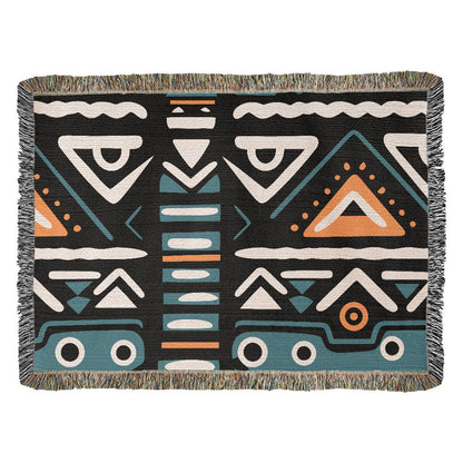 Geometric Heirloom Artwork Woven Blanket a Gift for Mother/Father.