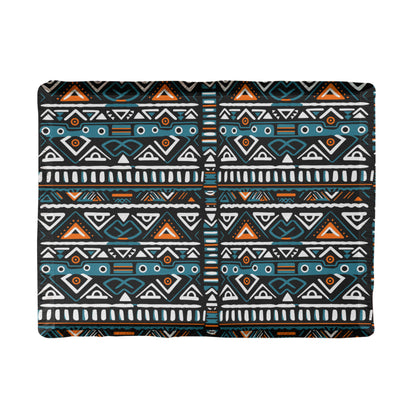 Geometric Printed Woven Blanket a Gift for Father/Mother.