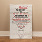 “The Day I Met You” Romantic Husband Gallery Wrapped Canvas Gift Scroll- A Gift for a Husband