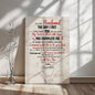 “The Day I Met You” Romantic Husband Gallery Wrapped Canvas Gift Scroll- A Gift for a Husband