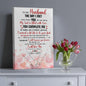 “To My Husband – You Complete Me” Gallery Wrapped Hanging Canvas- A Gift for Husband.