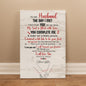 “The Day I Met You” Romantic Husband Gallery Wrapped Canvas Gift Scroll- A Gift for a Husband