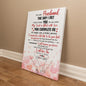 “To My Husband – You Complete Me” Gallery Wrapped Hanging Canvas- A Gift for Husband.