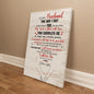“The Day I Met You” Romantic Husband Gallery Wrapped Canvas Gift Scroll- A Gift for a Husband