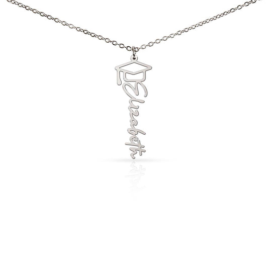 Celebrate your achievement- Custom Graduation Name Necklace- a Gift for Daughter/Sister/Mother.