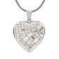 Mementos Engraved Heart Map Necklace a Gift for Wives/Mother/Daughters.