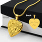 Mementos Engraved Heart Map Necklace a Gift for Wives/Mother/Daughters.